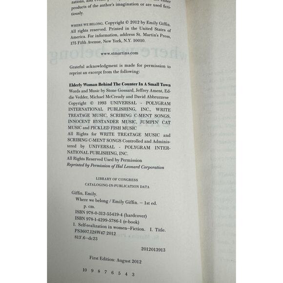 Where We Belong by Emily Giffin (Hardcover) - Picture 7 of 7